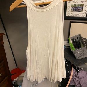 Flowing white tank top